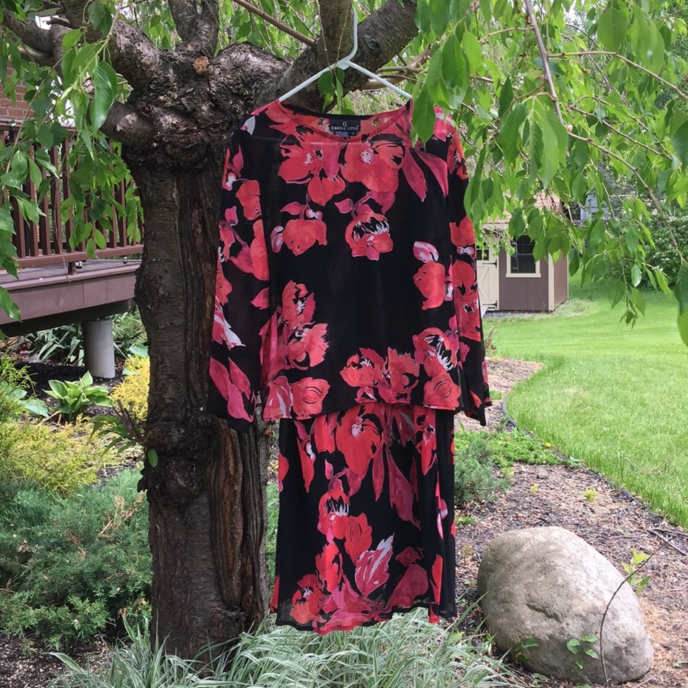 Vintage Carole Little skirt & blouse Sz 12